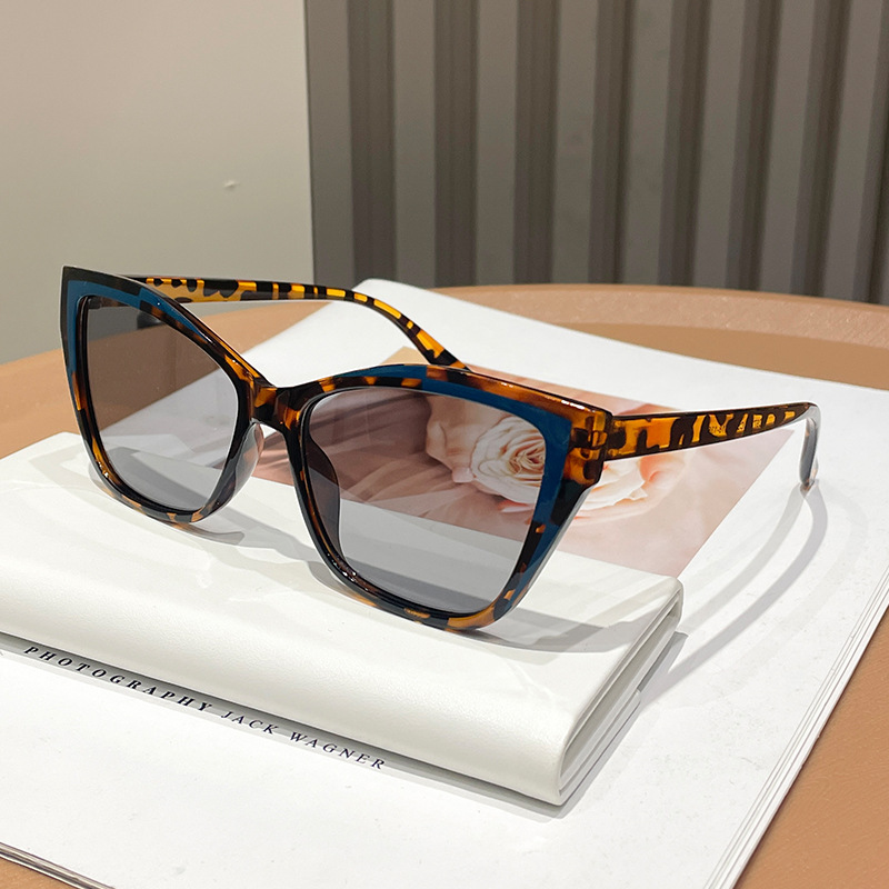 Women Color Block Cat Eye Eyeg - Sunglasses Cat Eye review and price