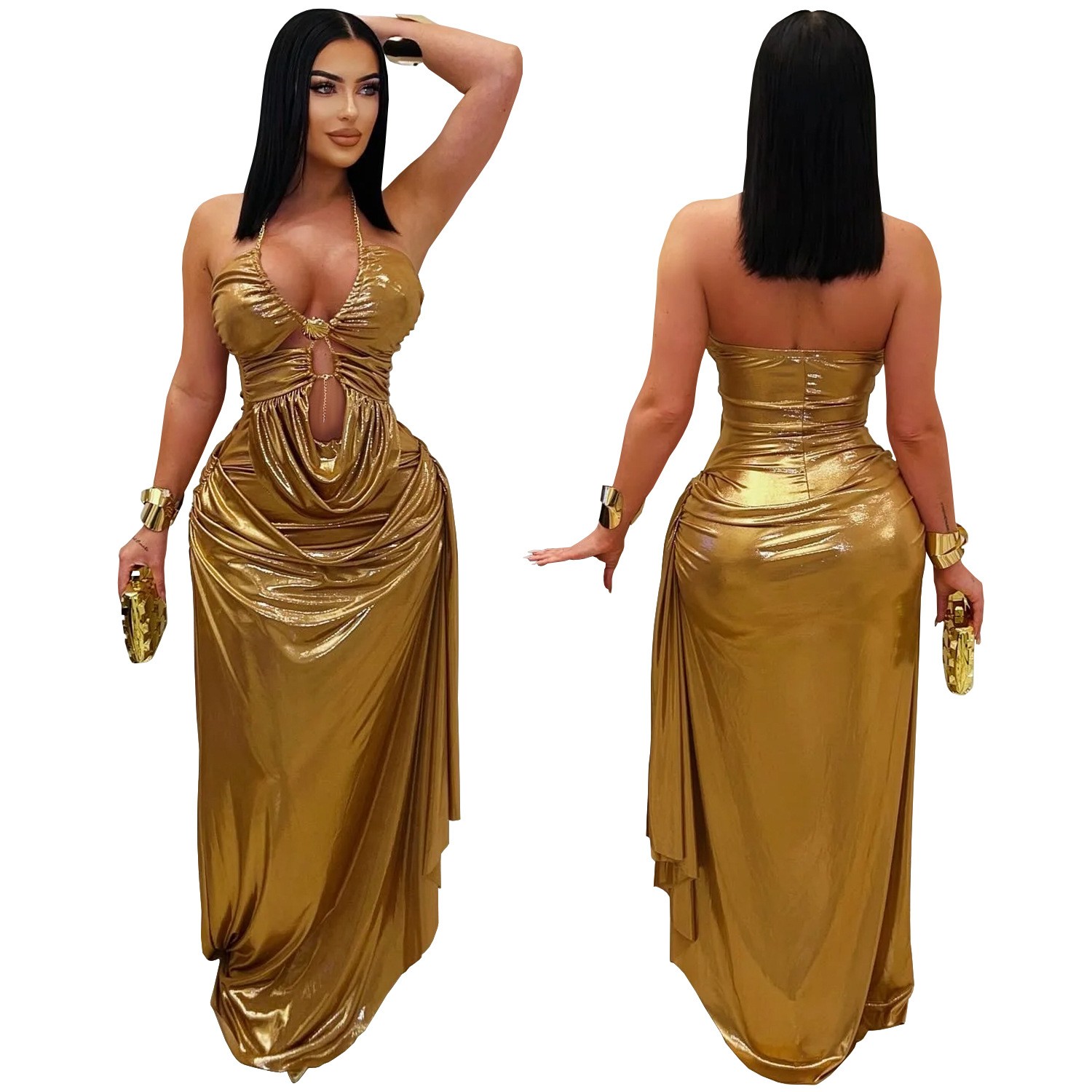 Wedding Guest Dress Evening Ha - Maxi Dress Halter review and price