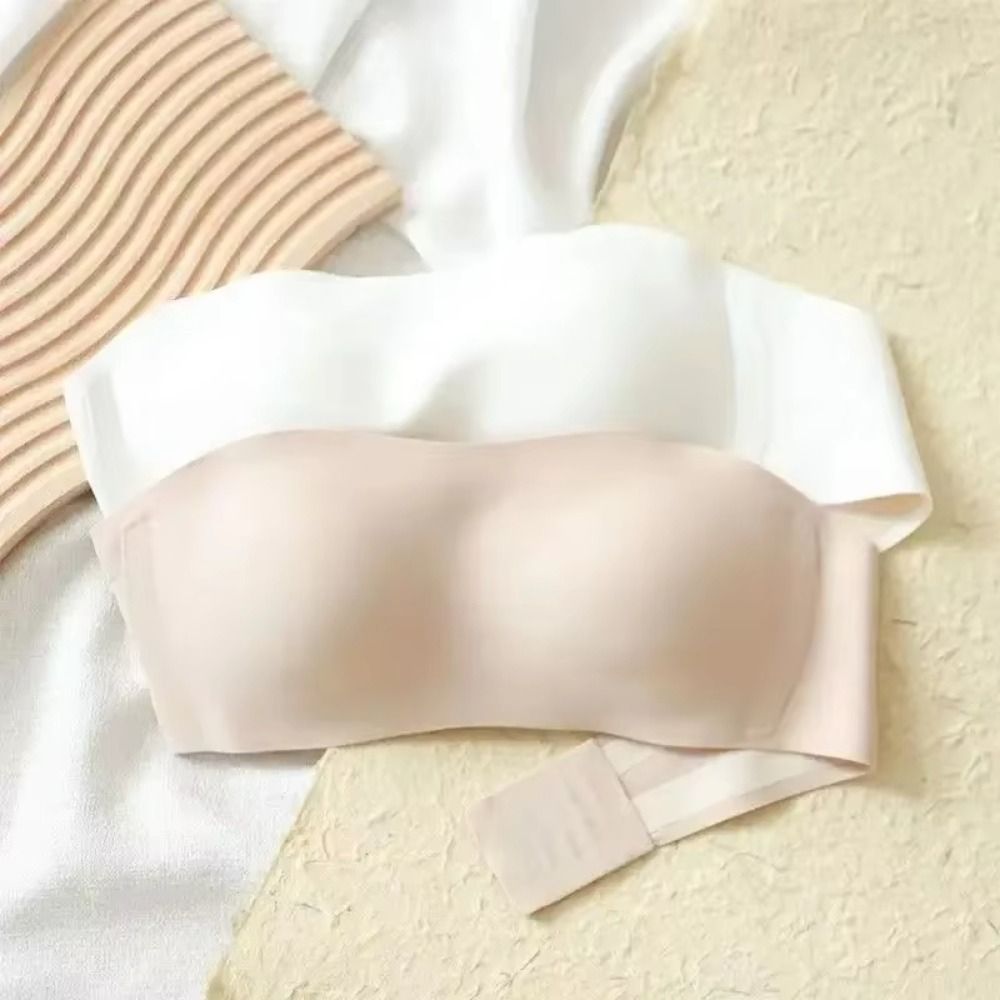 Solid Color Strapless Wrapped  - Bralette Triangle Set review and price