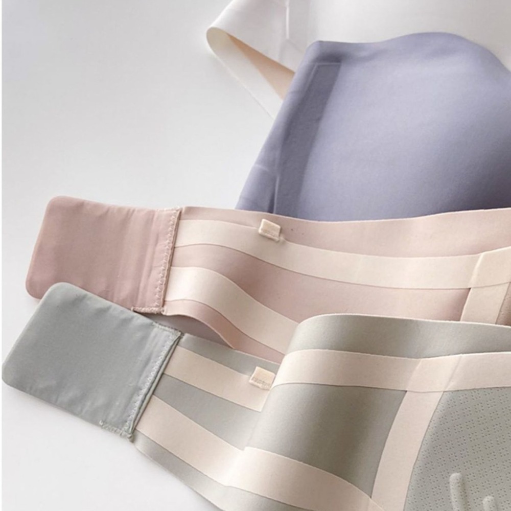 Solid Color Strapless Wrapped  - Bralette Triangle Set review and price