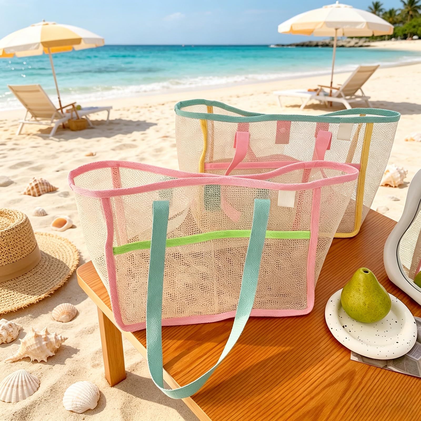 Beach Bags for Women Colorful  - Tote Bag Beach review and price