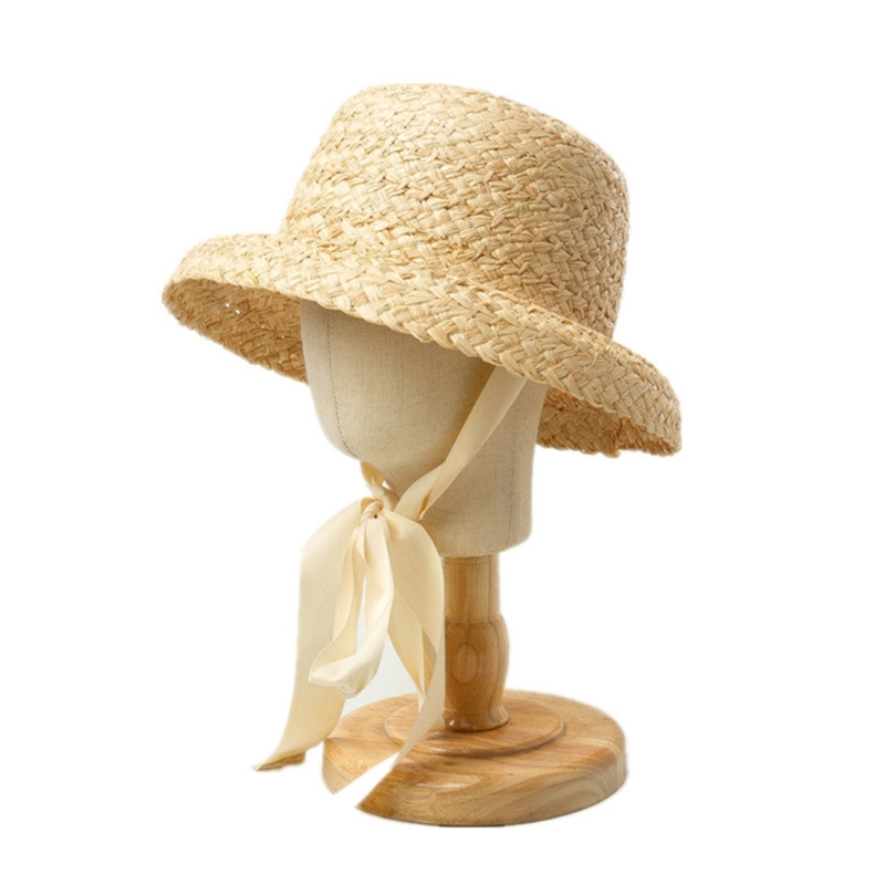 Handwoven Kids Straw  Cap Girl - Hat Floppy Wide review and price