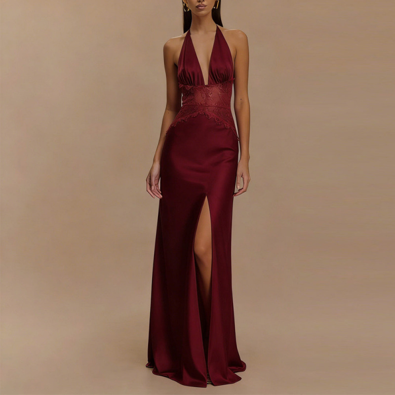 Sexy Backless Halter Maxi Dres - Maxi Dress Halter review and price