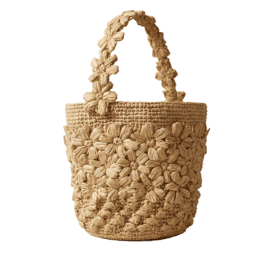 Women Summer Raffia Woven Buck - Crochet Bag Raffia review and price