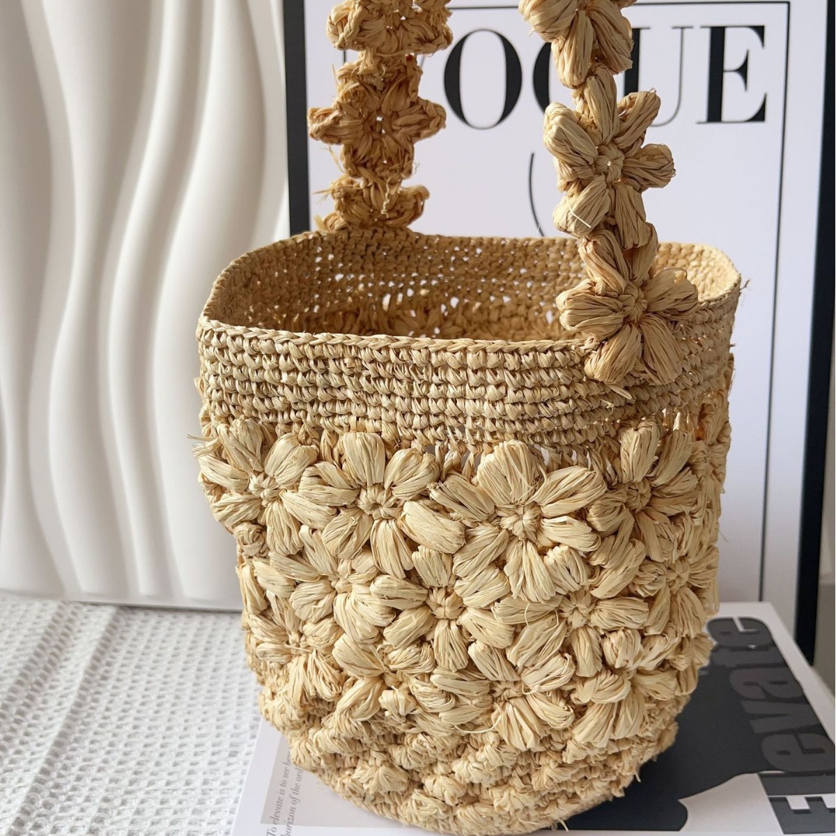 Women Summer Raffia Woven Buck - Crochet Bag Raffia review and price