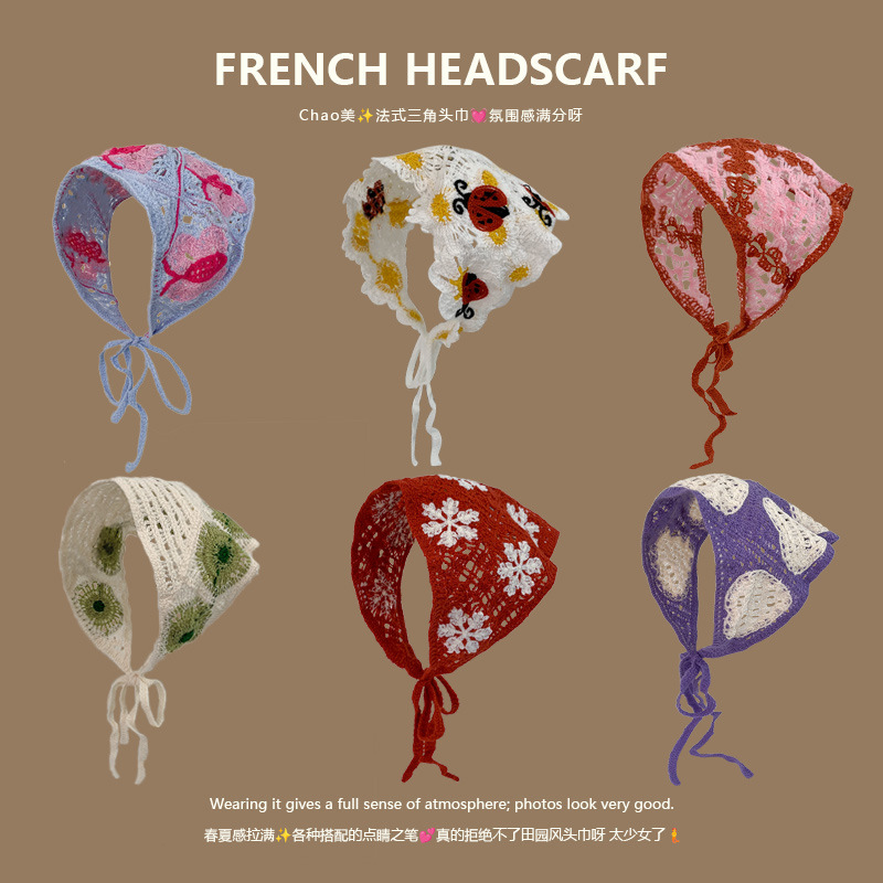 Knit Triangle Headband French  - Headband Summer Knit review and price