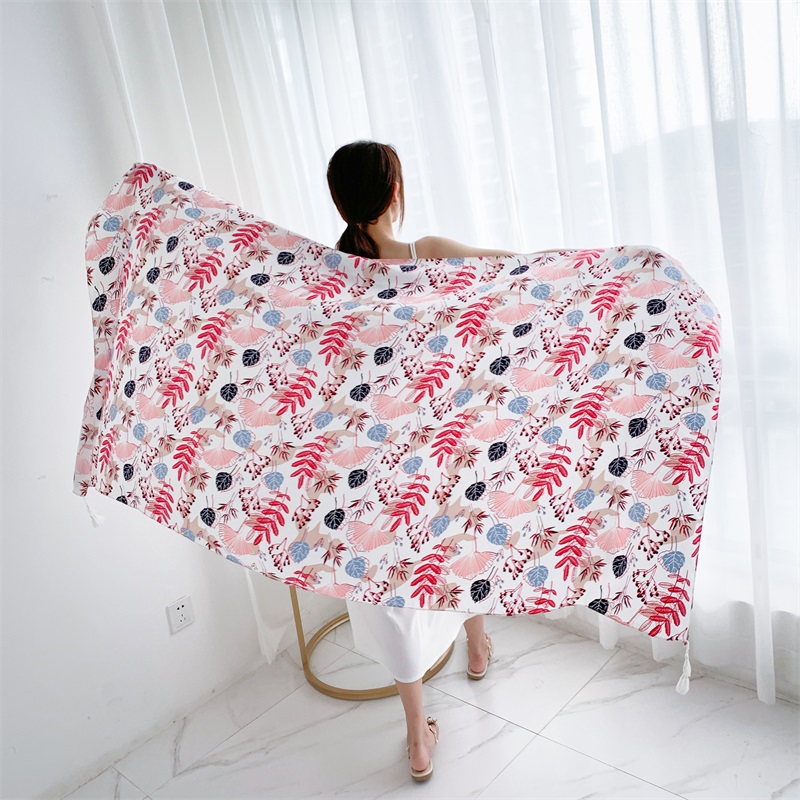 90x185cm Cotton Linen Print Su - Linen Dress Wrap review and price