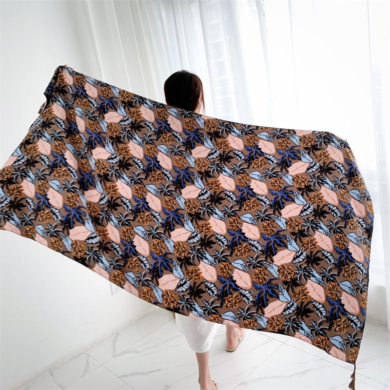 90x185cm Cotton Linen Print Su - Linen Dress Wrap review and price