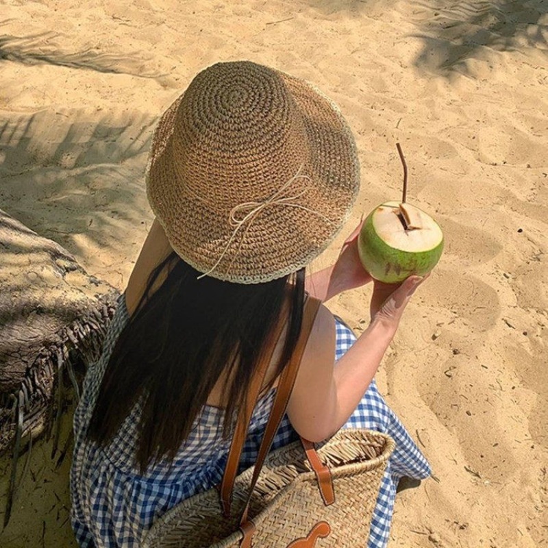 1pc Women's Summer Beach Straw - Hat Floppy Wide review and price