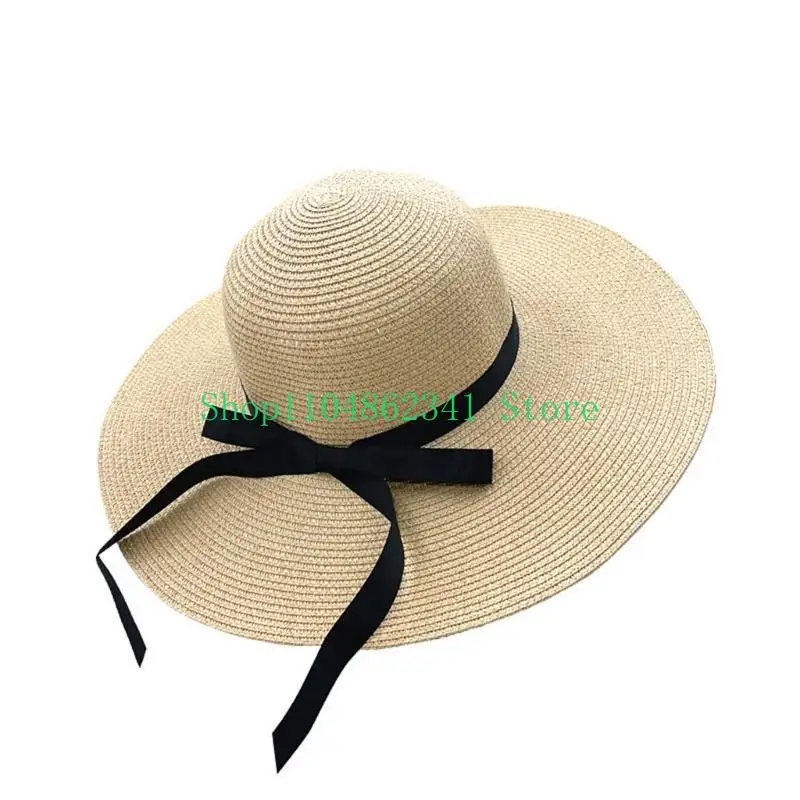 652F Elegant Floppy Straw Hat  - Hat Floppy Wide review and price